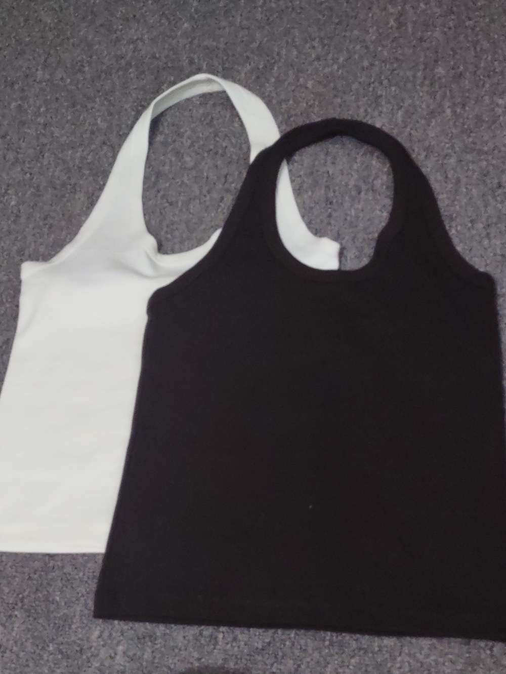 2 For 22 - Classic Racerback Tank Top - Brown & White